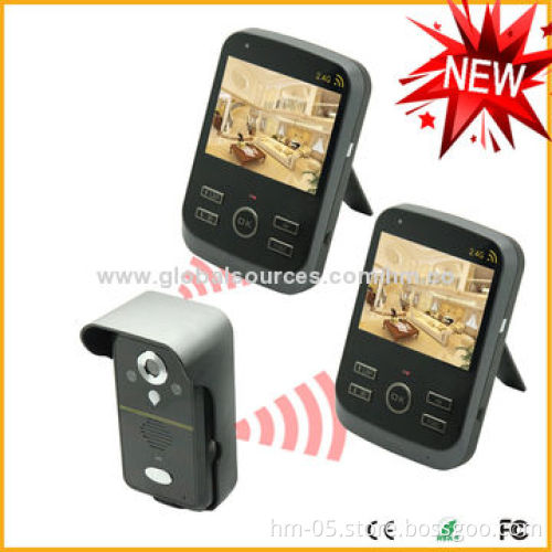 Wireless Video Doorphone, Entry Intercom, Photo Record, 2GB SD Card, Night Vision, Waterproof Shell
